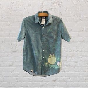 My Totoro Short-Sleeve Button Up